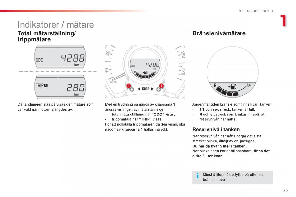 Citroen C1 II 2 instruktionsbok / page 27