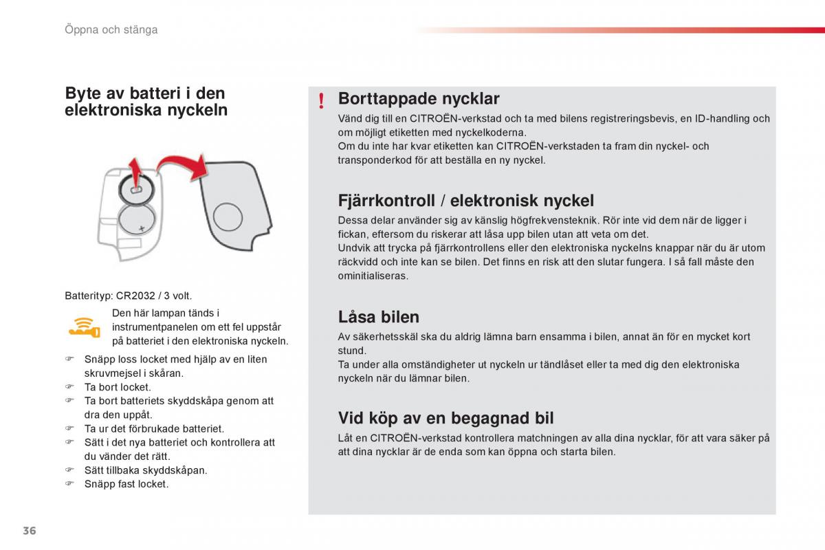 Citroen C1 II 2 instruktionsbok / page 38