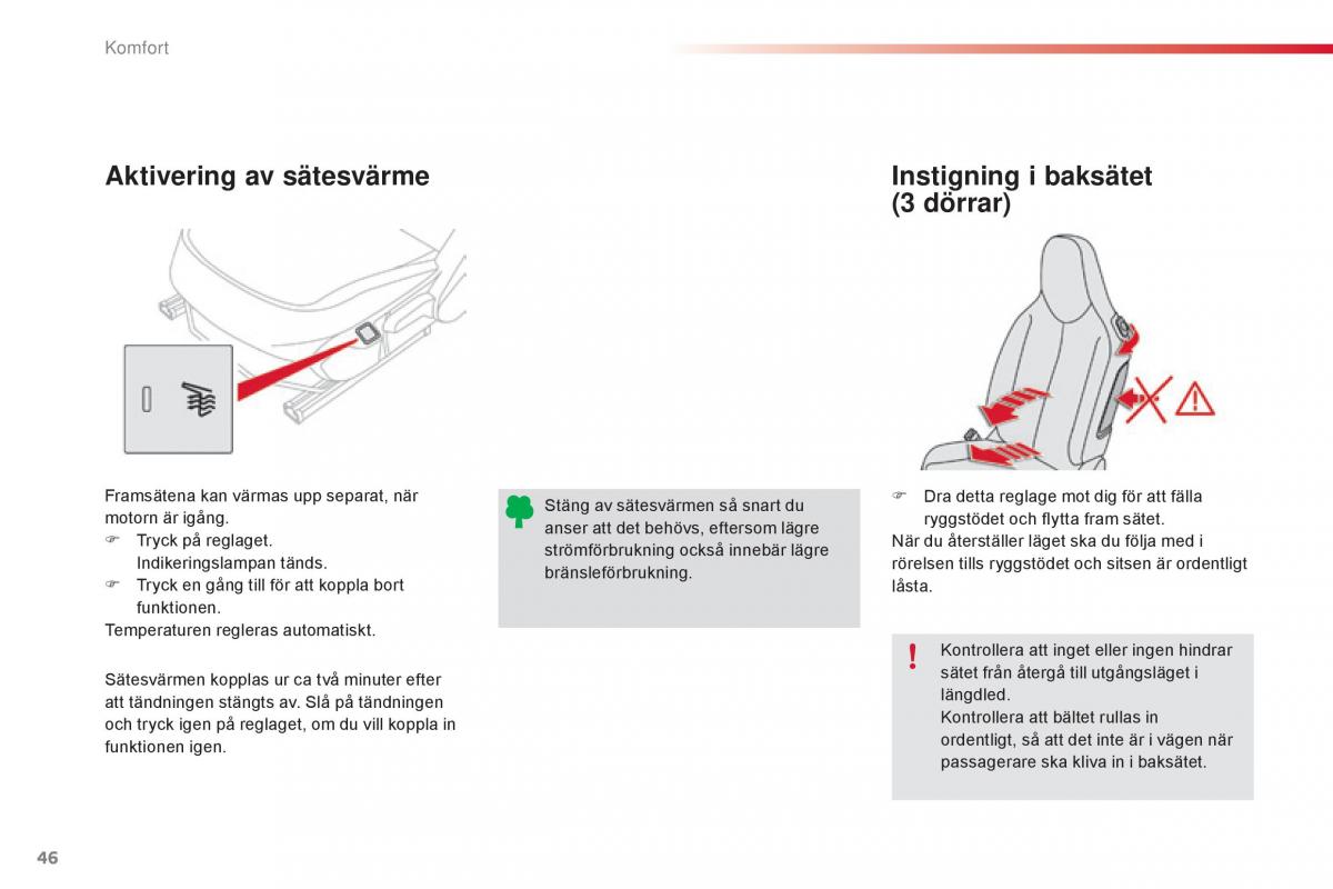 Citroen C1 II 2 instruktionsbok / page 48