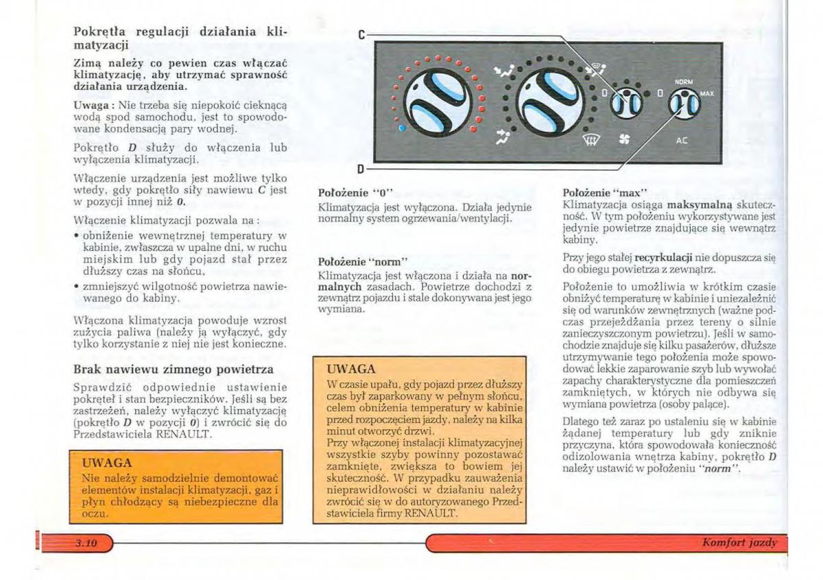 Renault Twingo I 1 instrukcja obslugi / page 58