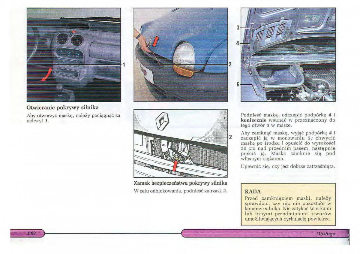 Renault Twingo I 1 instrukcja obslugi / page 63