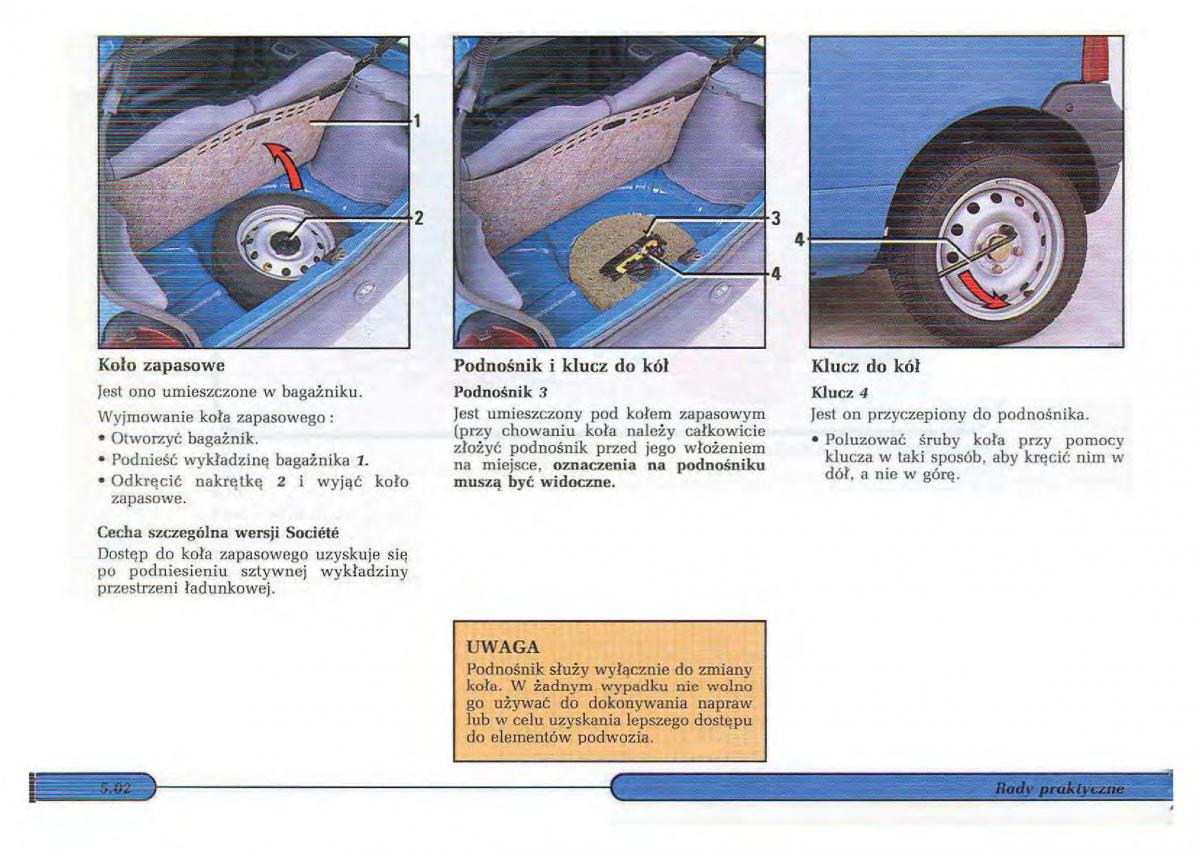 Renault Twingo I 1 instrukcja obslugi / page 72