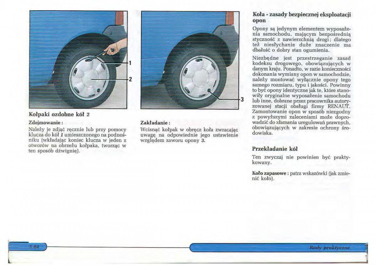 Renault Twingo I 1 instrukcja obslugi / page 74