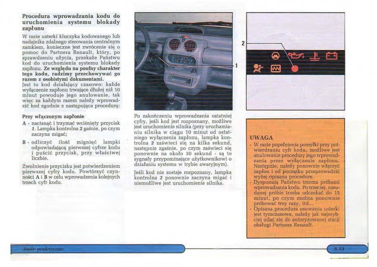 Renault Twingo I 1 instrukcja obslugi / page 83