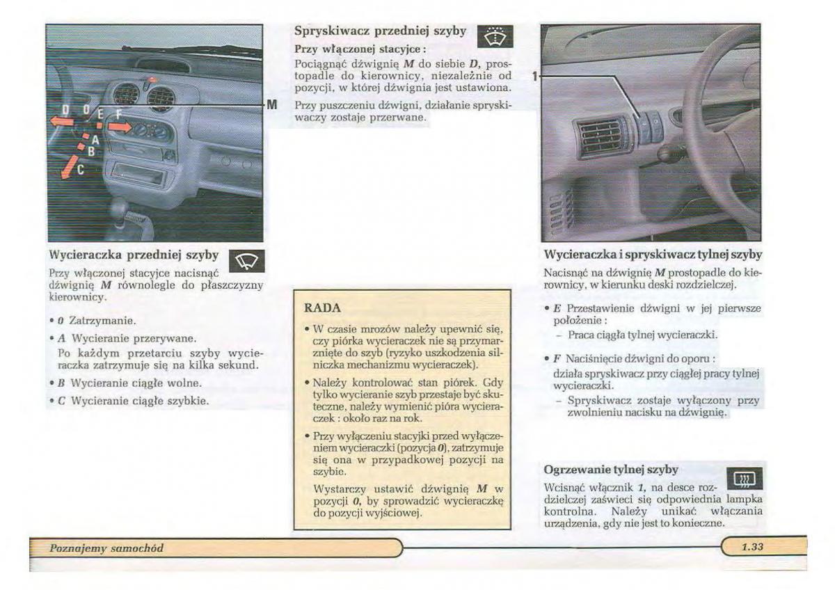 Renault Twingo I 1 instrukcja obslugi / page 38