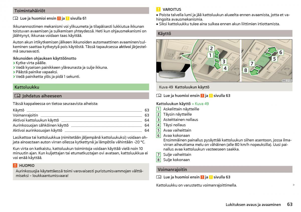 Skoda Kodiaq omistajan kasikirja / page 65