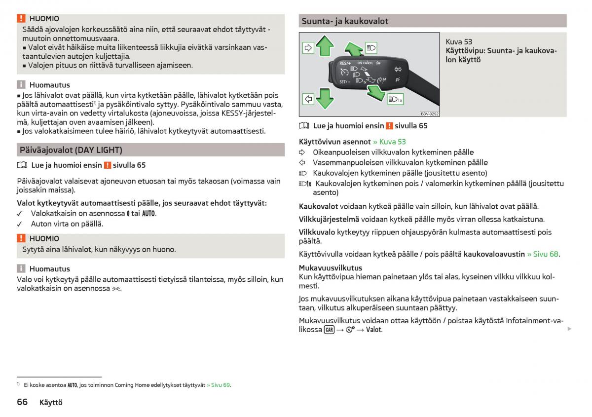 Skoda Kodiaq omistajan kasikirja / page 68