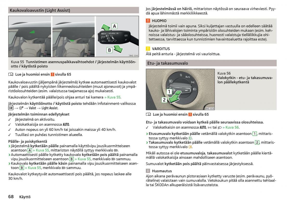 Skoda Kodiaq omistajan kasikirja / page 70