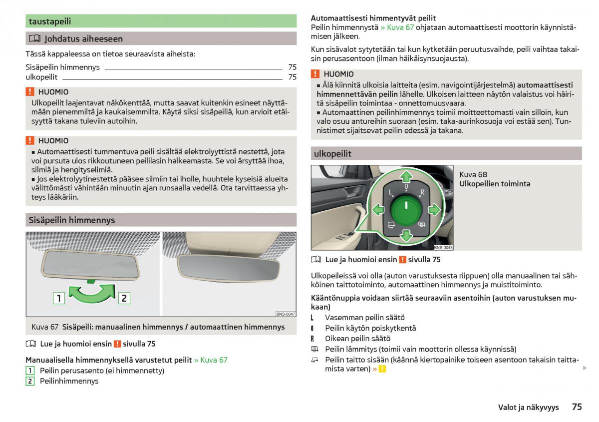 Skoda Kodiaq omistajan kasikirja / page 77