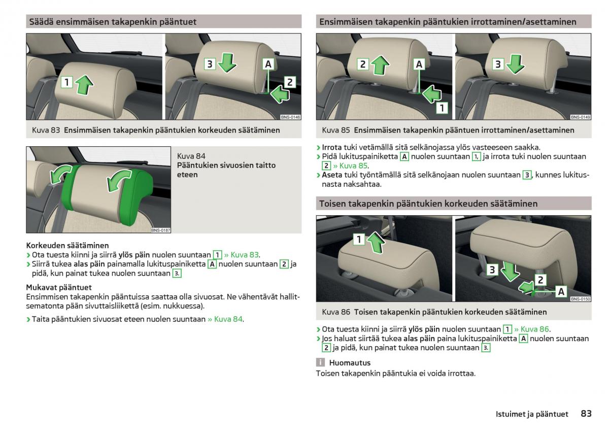 Skoda Kodiaq omistajan kasikirja / page 85