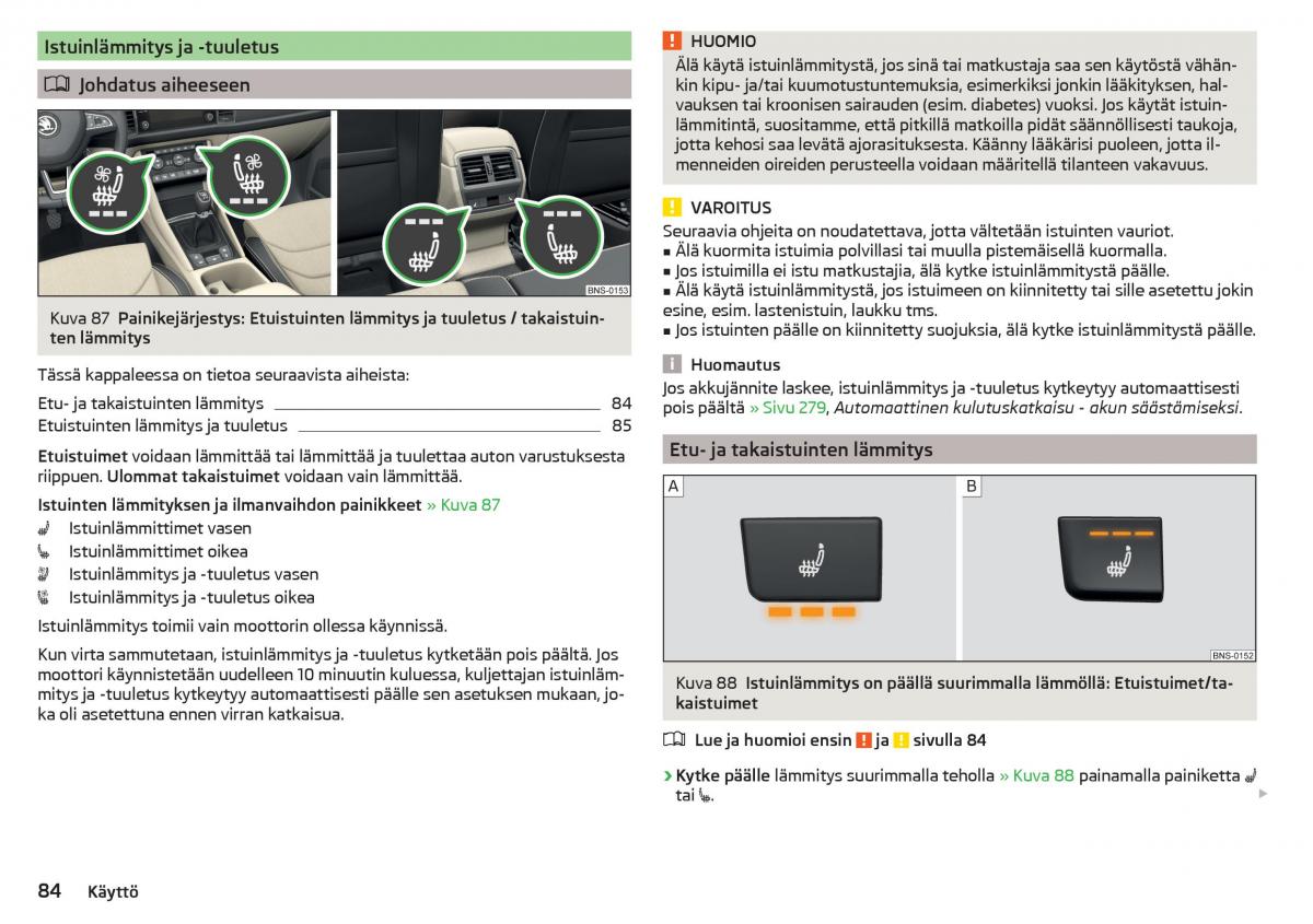 Skoda Kodiaq omistajan kasikirja / page 86