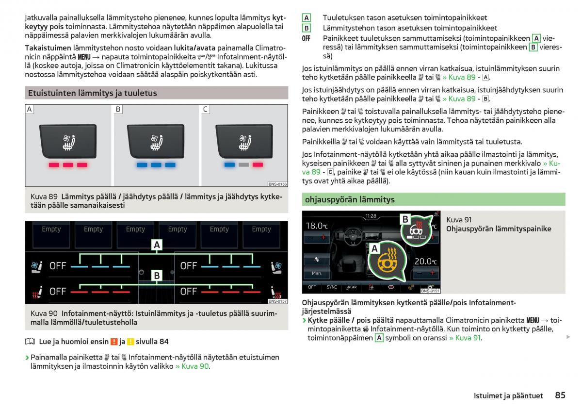 Skoda Kodiaq omistajan kasikirja / page 87