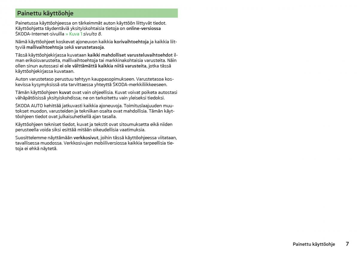 Skoda Kodiaq omistajan kasikirja / page 9