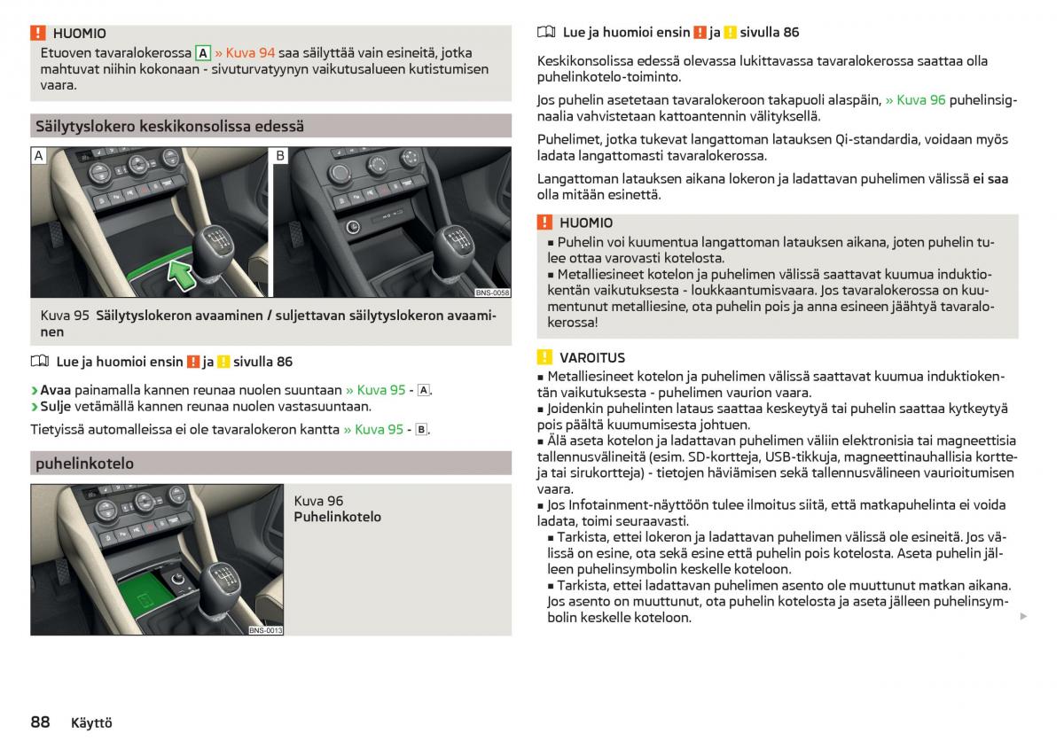 Skoda Kodiaq omistajan kasikirja / page 90