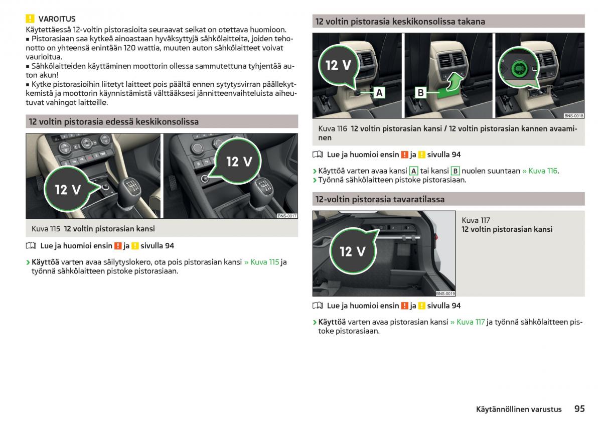 Skoda Kodiaq omistajan kasikirja / page 97