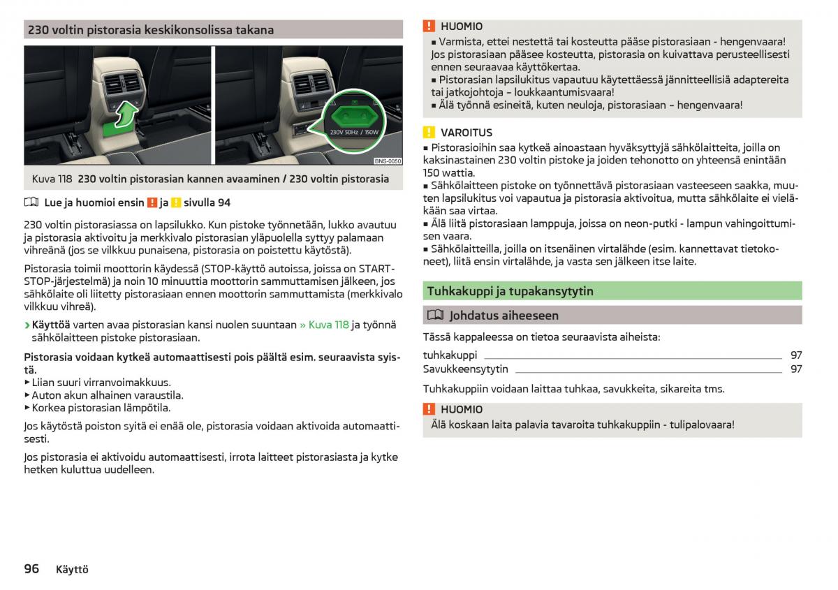 Skoda Kodiaq omistajan kasikirja / page 98