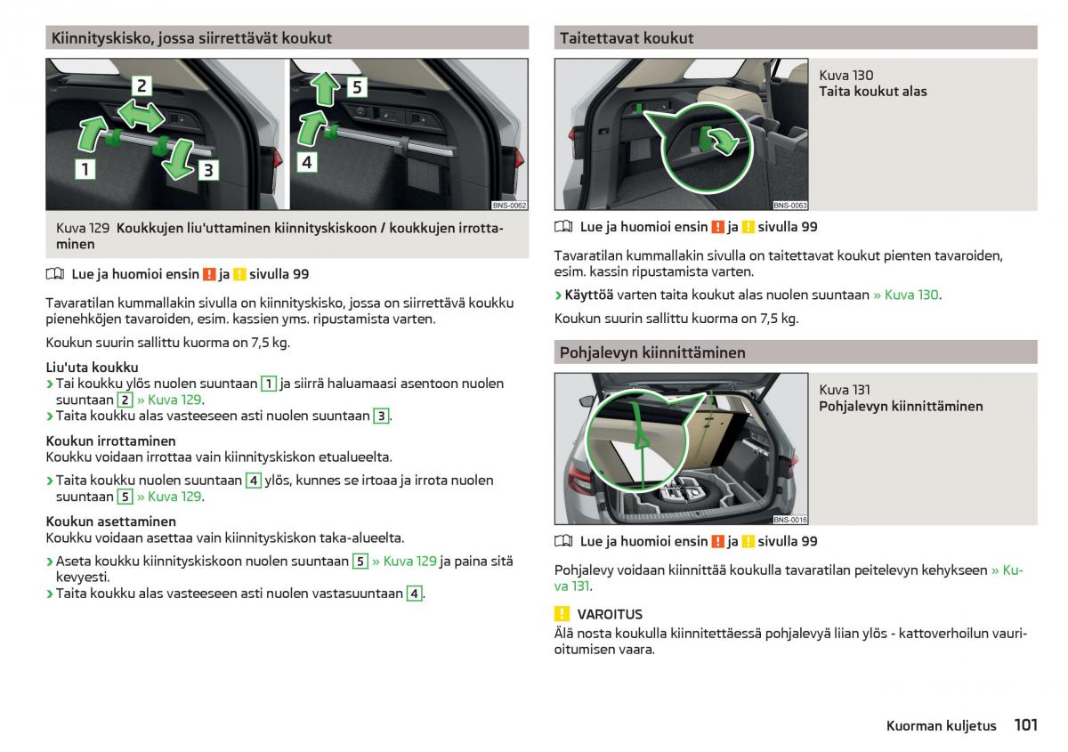 Skoda Kodiaq omistajan kasikirja / page 103