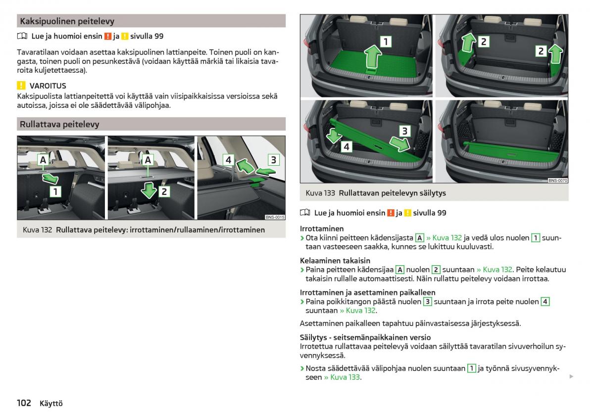 Skoda Kodiaq omistajan kasikirja / page 104