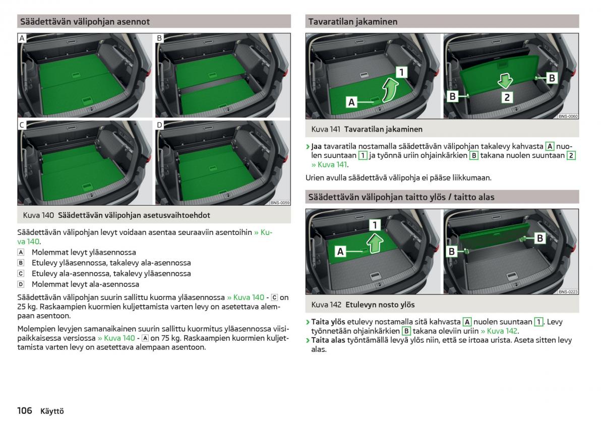 Skoda Kodiaq omistajan kasikirja / page 108