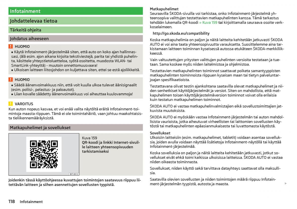 Skoda Kodiaq omistajan kasikirja / page 120