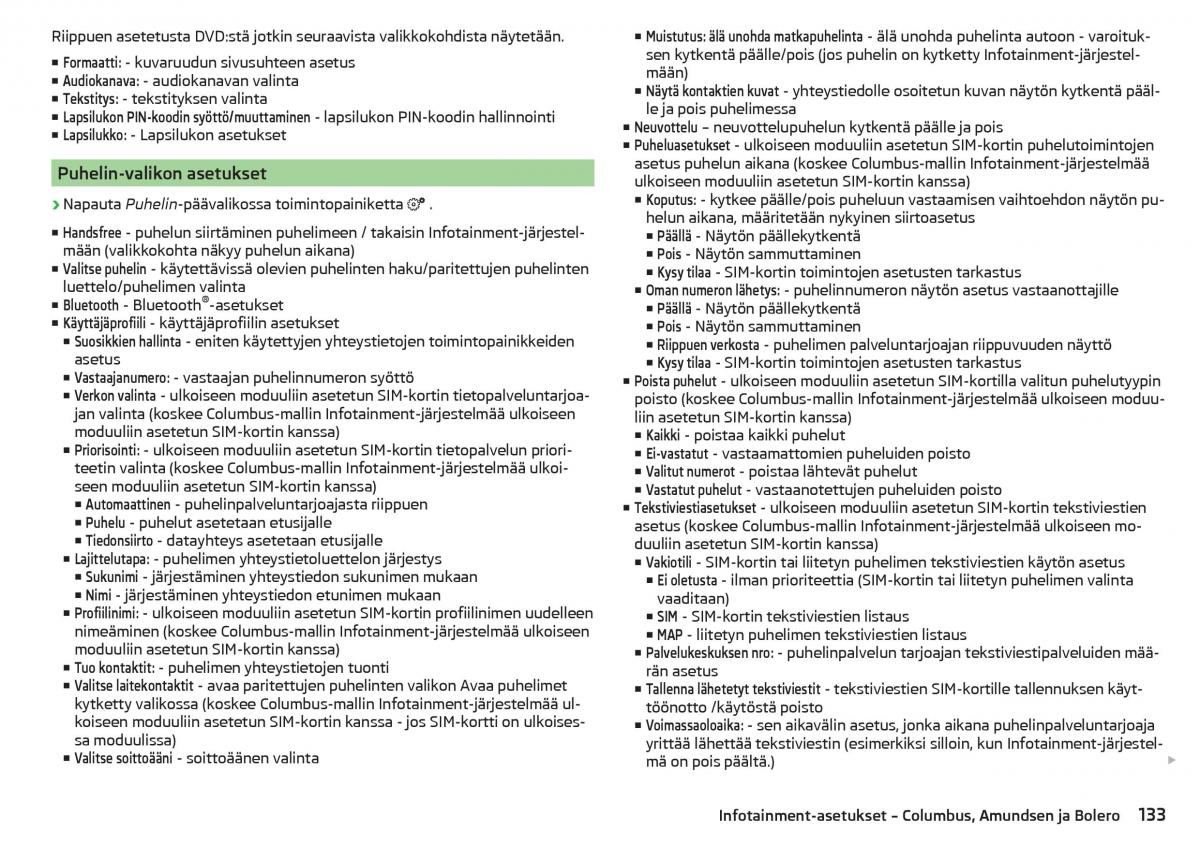 Skoda Kodiaq omistajan kasikirja / page 135