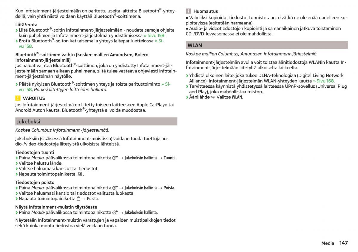 Skoda Kodiaq omistajan kasikirja / page 149