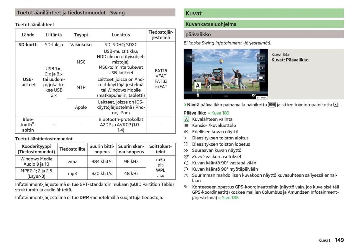 Skoda Kodiaq omistajan kasikirja / page 151