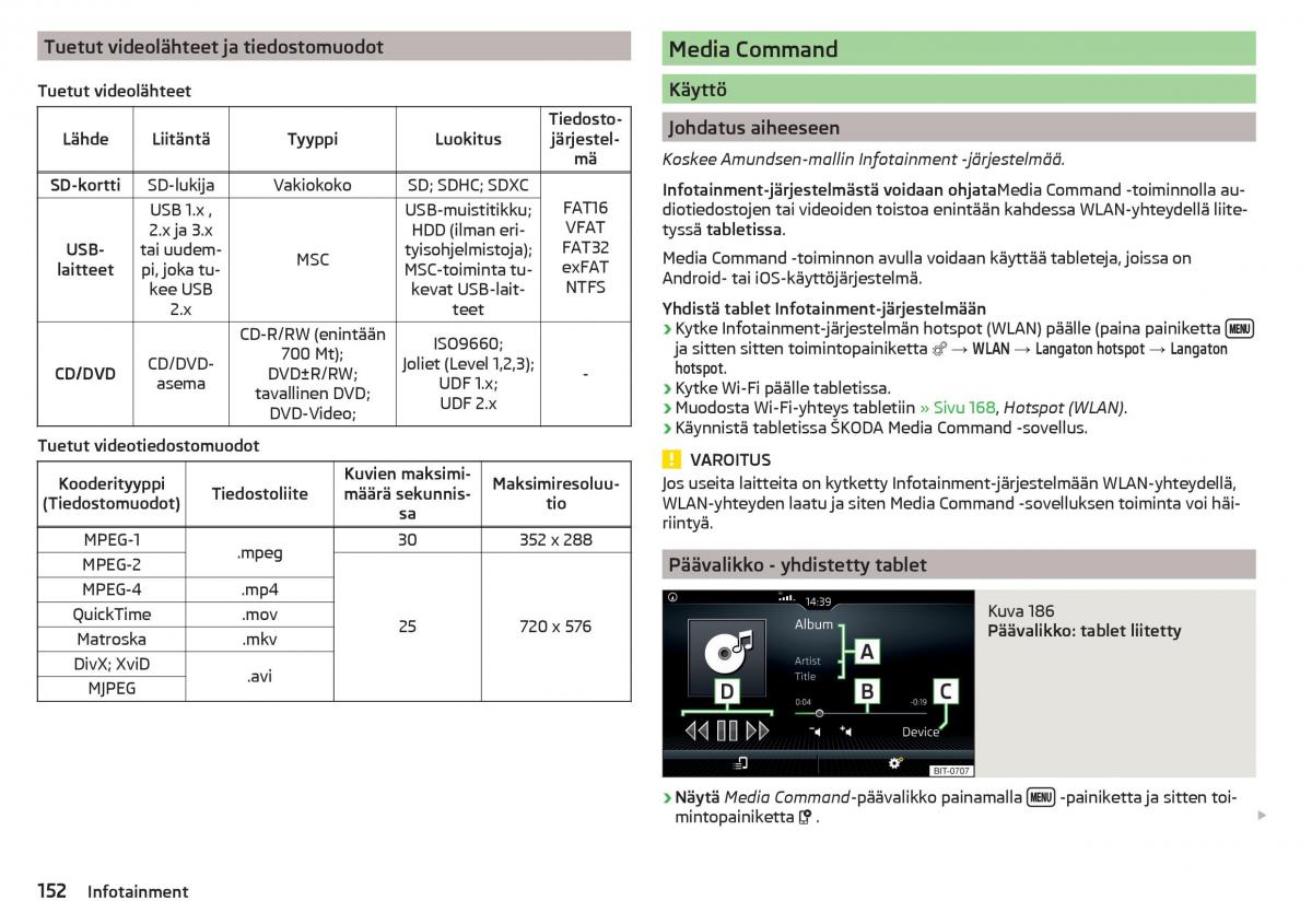 Skoda Kodiaq omistajan kasikirja / page 154