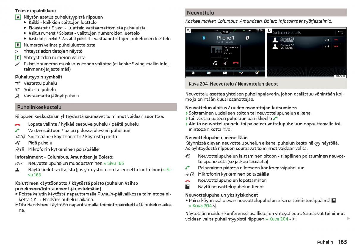 Skoda Kodiaq omistajan kasikirja / page 167