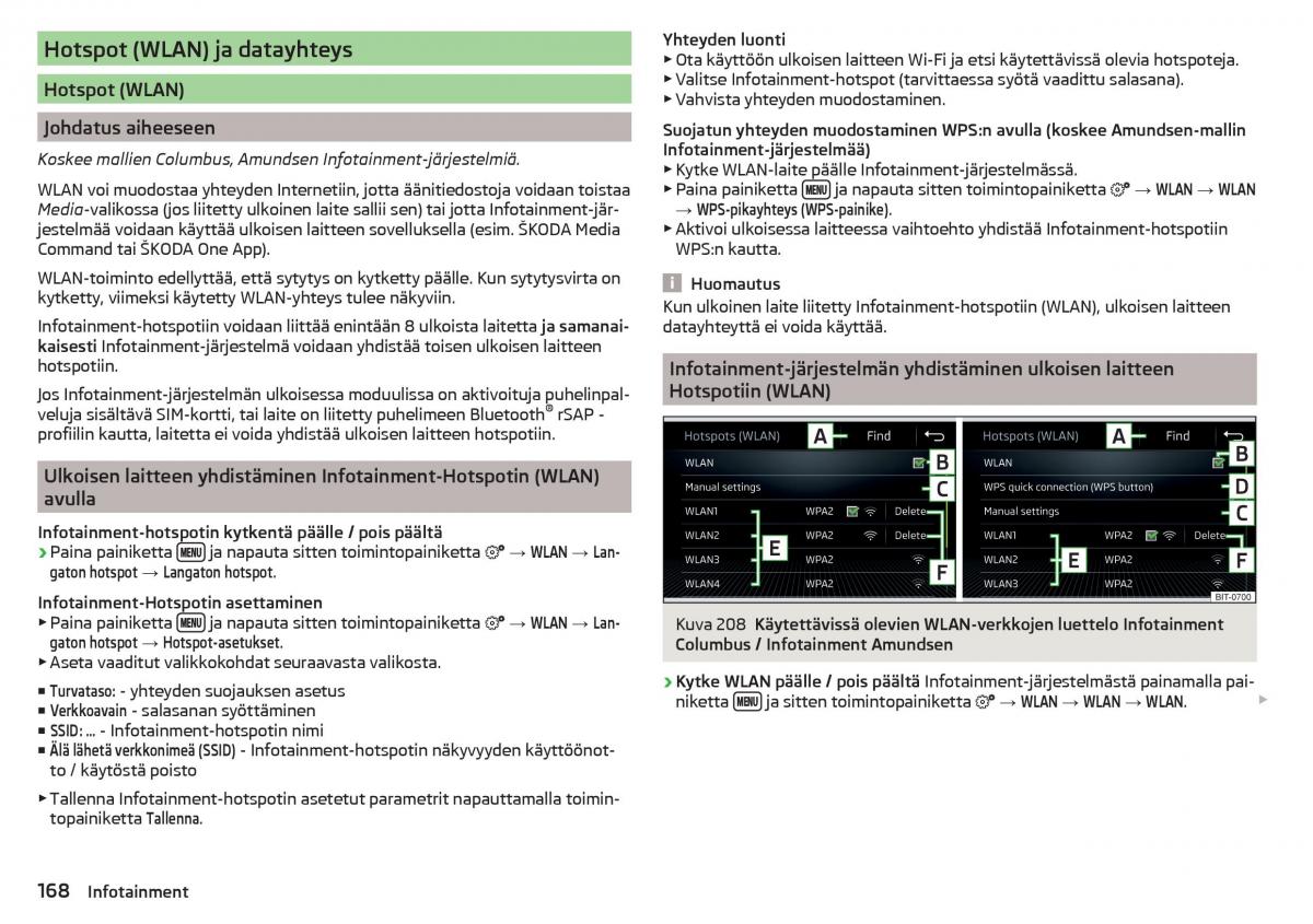 Skoda Kodiaq omistajan kasikirja / page 170