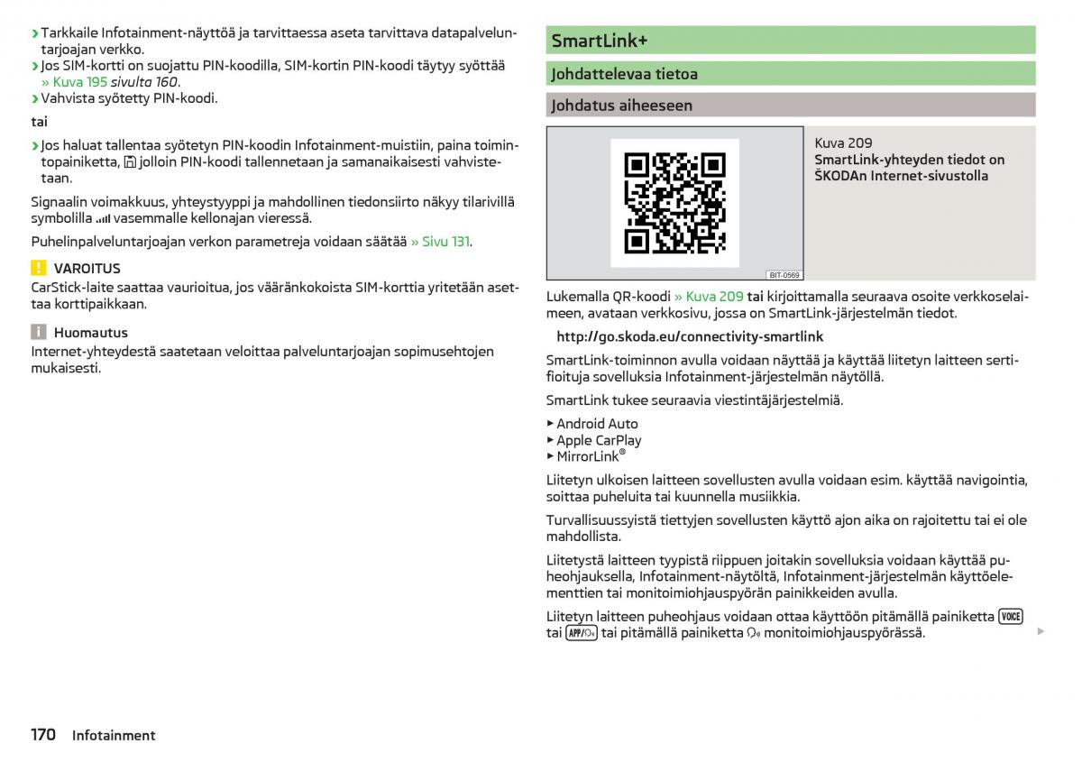 Skoda Kodiaq omistajan kasikirja / page 172