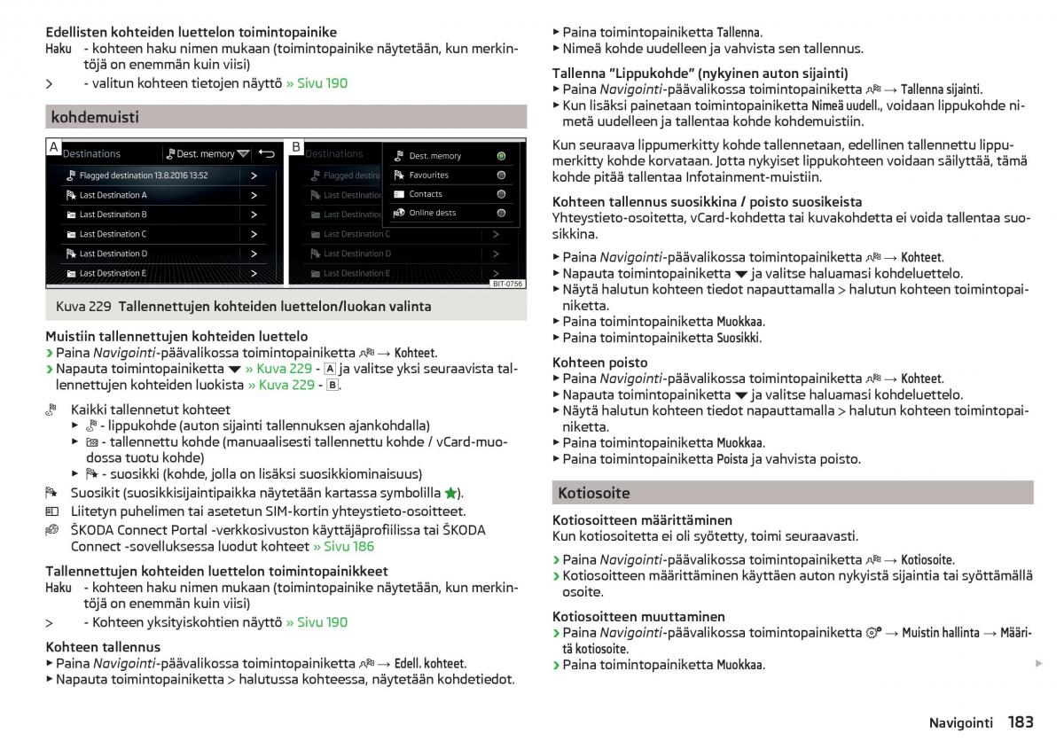 Skoda Kodiaq omistajan kasikirja / page 185