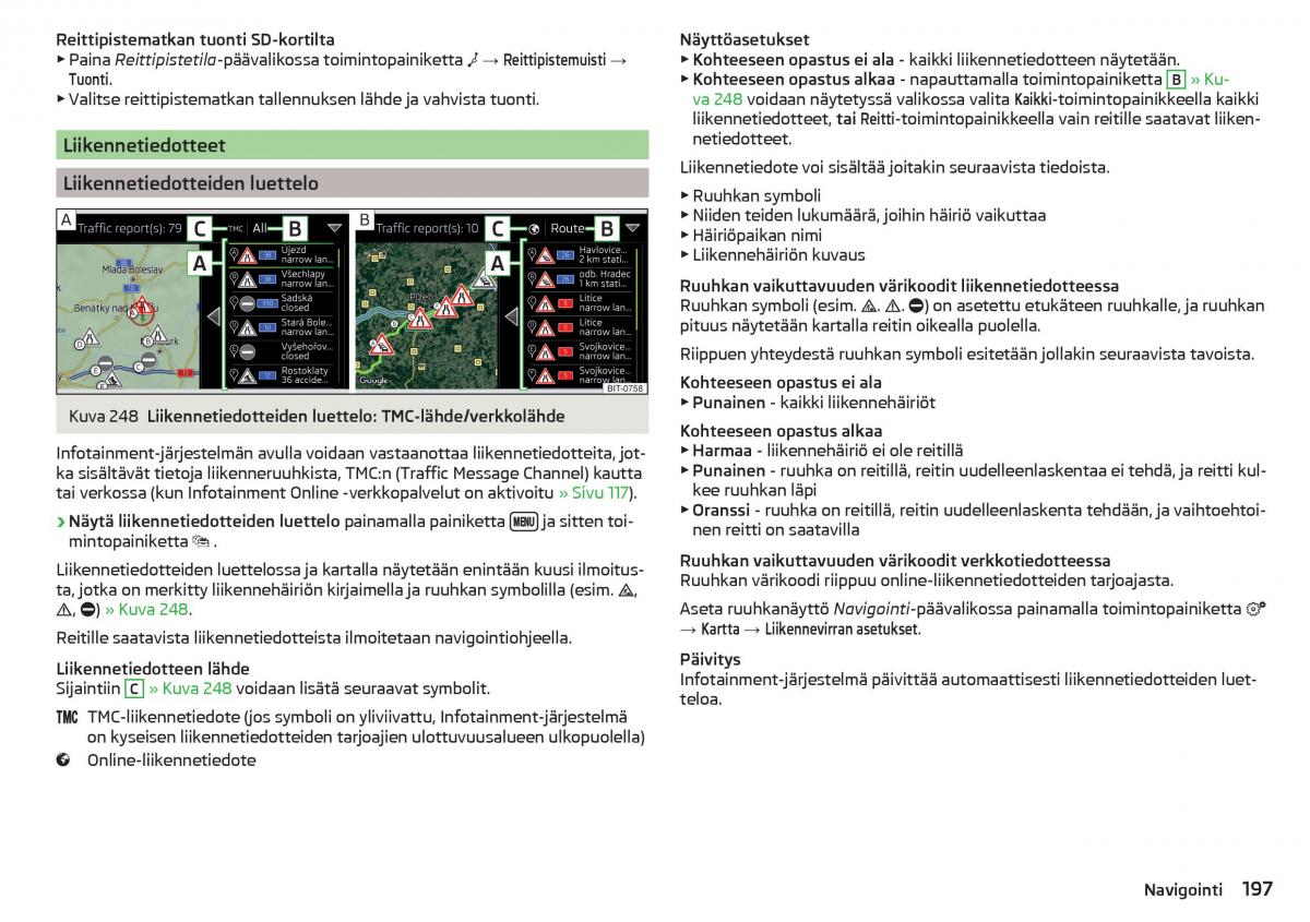 Skoda Kodiaq omistajan kasikirja / page 199