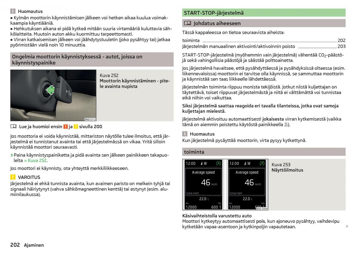 Skoda Kodiaq omistajan kasikirja / page 204