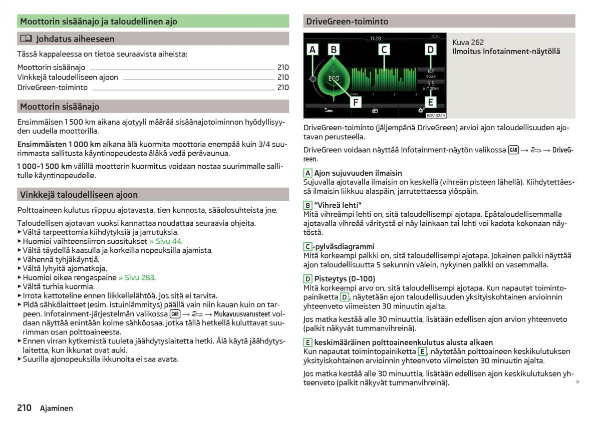 Skoda Kodiaq omistajan kasikirja / page 212