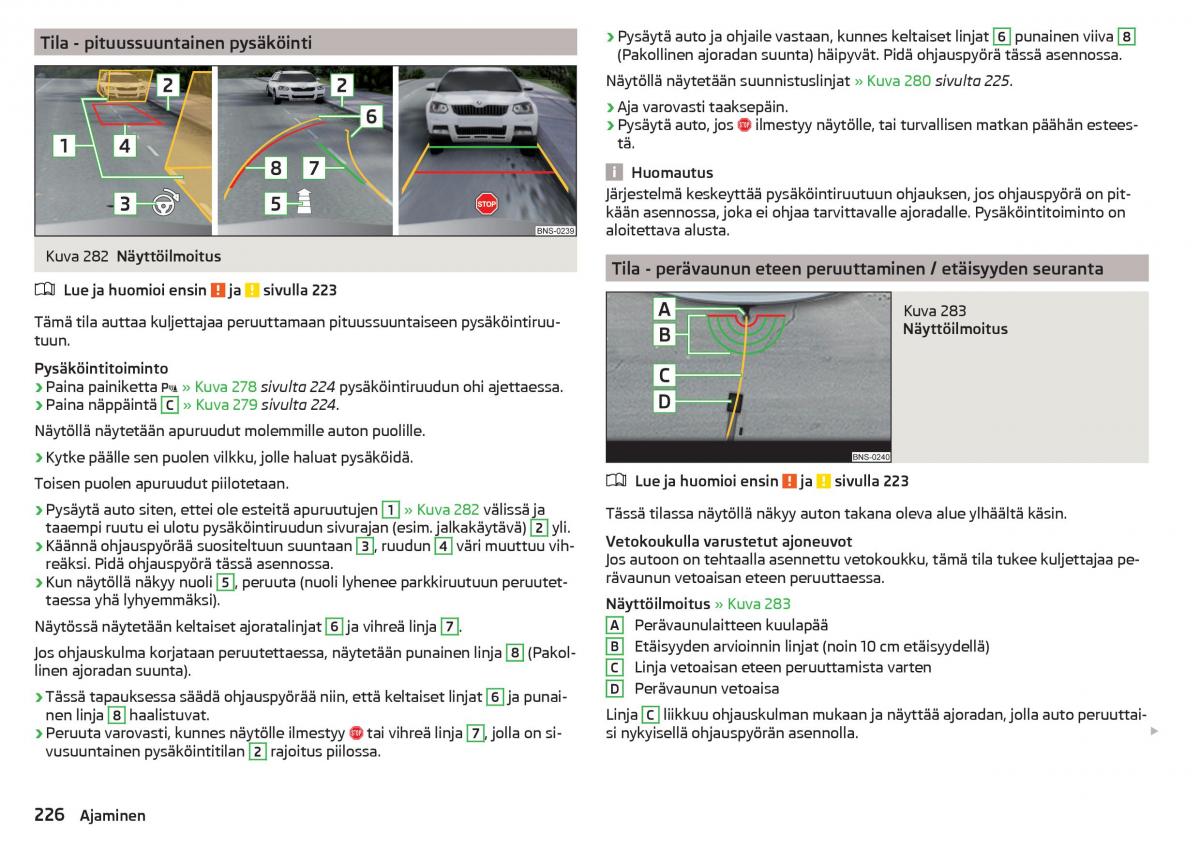 Skoda Kodiaq omistajan kasikirja / page 228