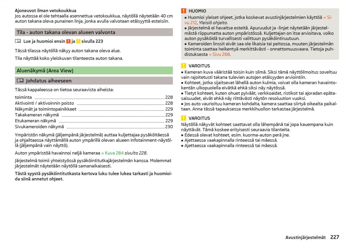 Skoda Kodiaq omistajan kasikirja / page 229