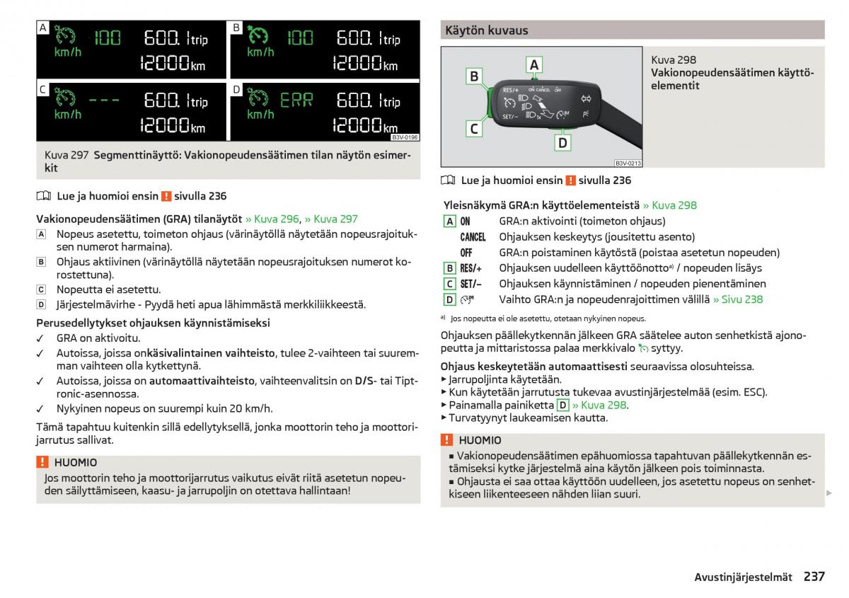 Skoda Kodiaq omistajan kasikirja / page 239