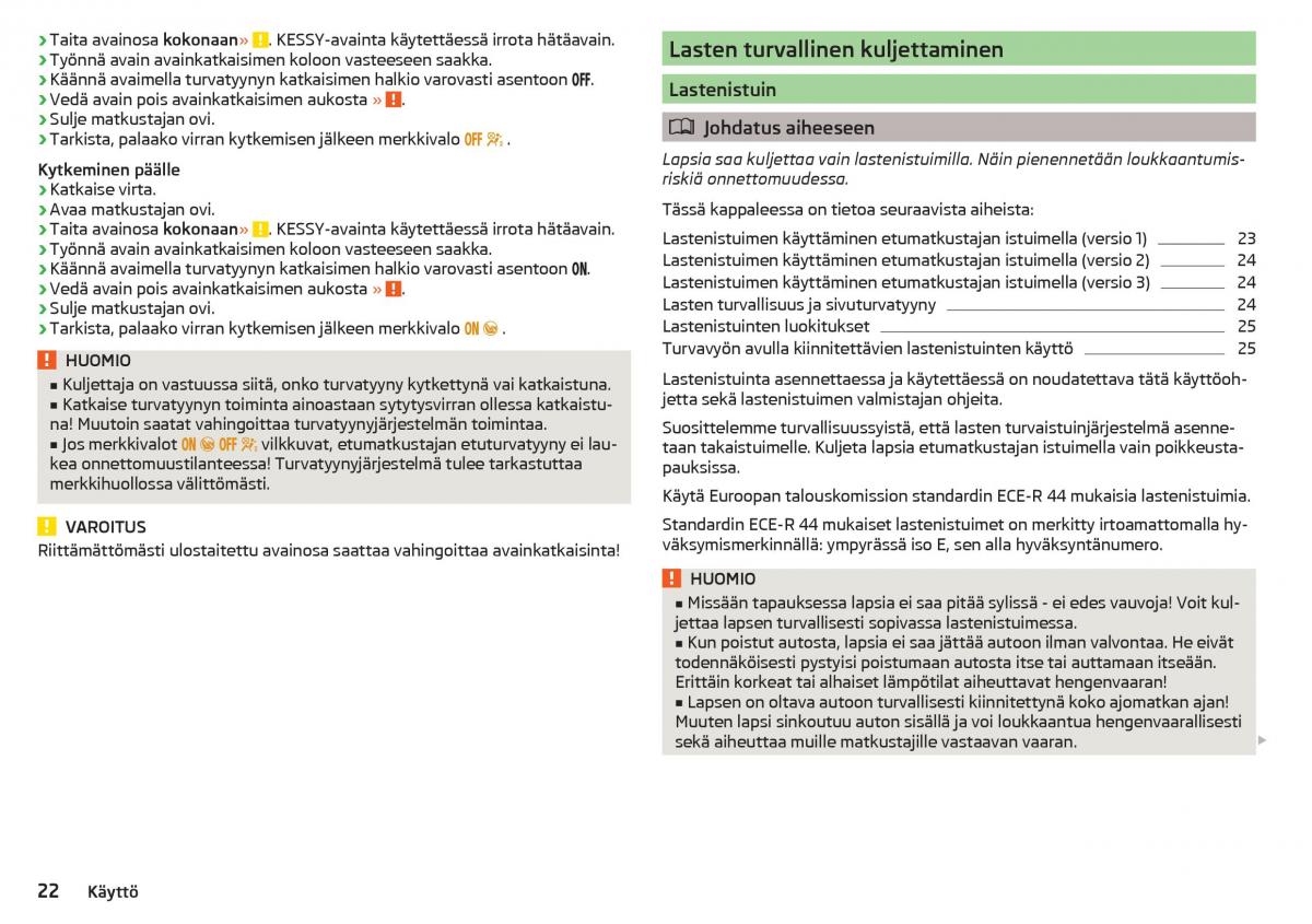 Skoda Kodiaq omistajan kasikirja / page 24