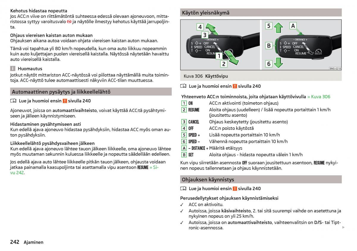 Skoda Kodiaq omistajan kasikirja / page 244