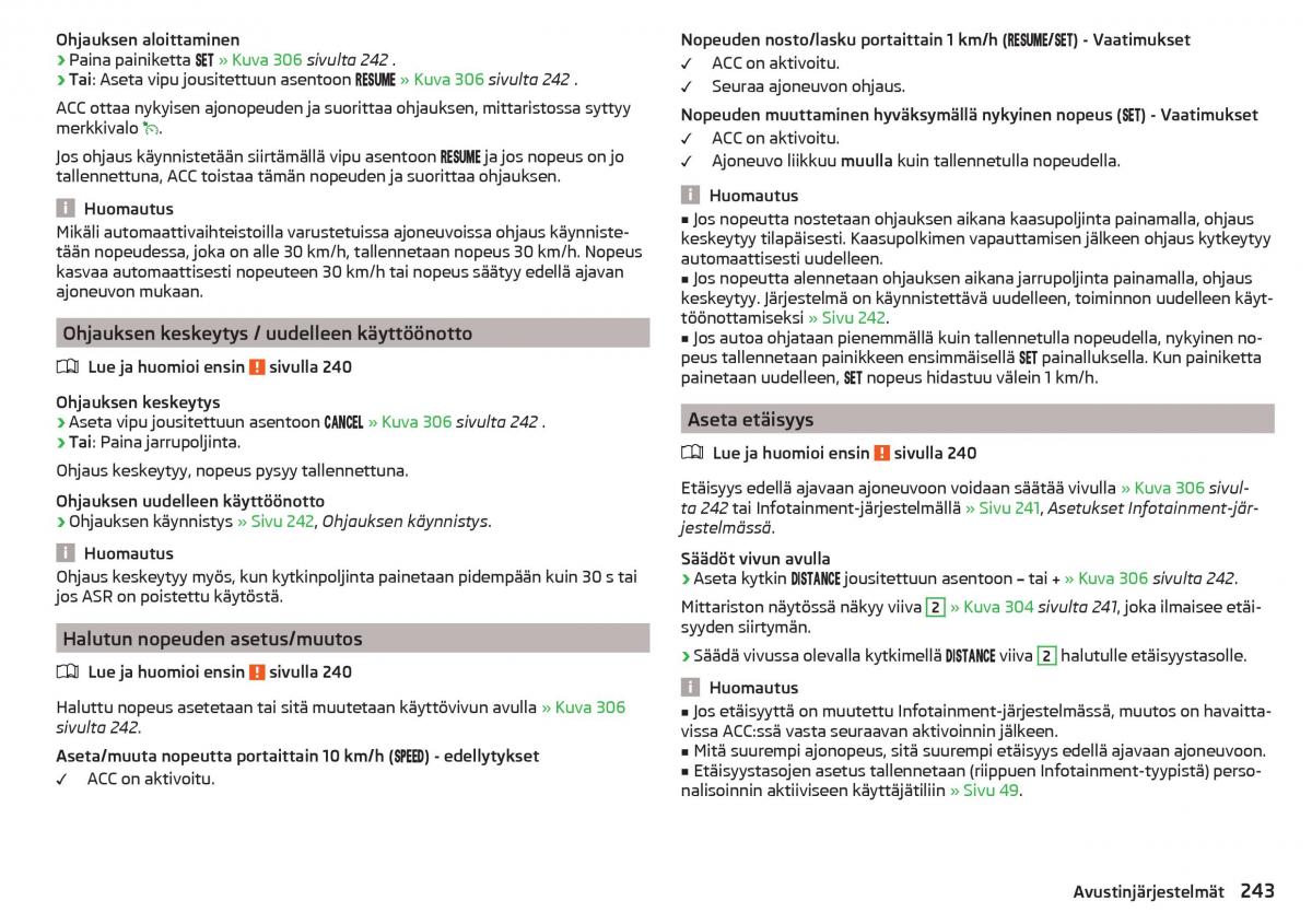 Skoda Kodiaq omistajan kasikirja / page 245