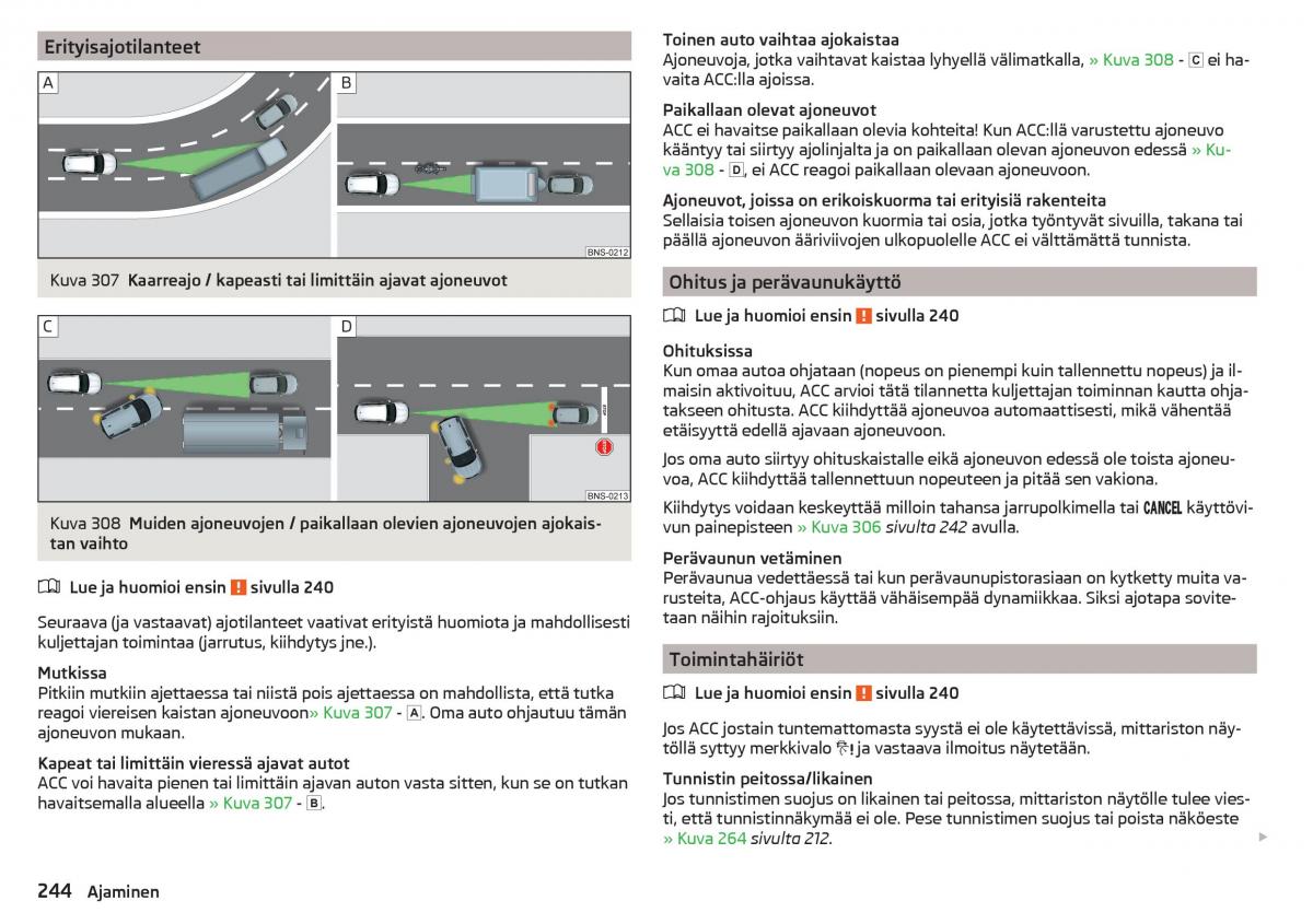 Skoda Kodiaq omistajan kasikirja / page 246