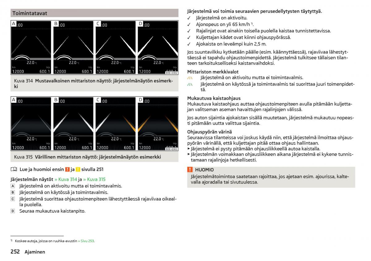 Skoda Kodiaq omistajan kasikirja / page 254