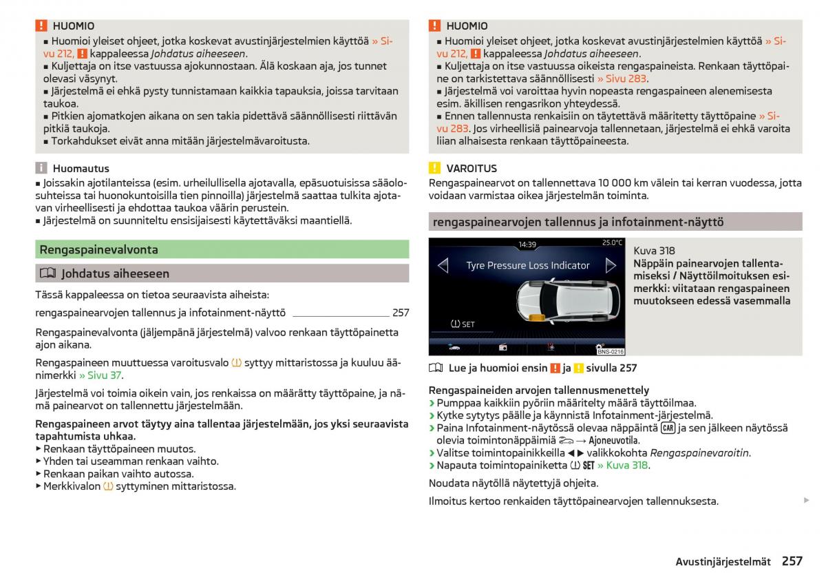 Skoda Kodiaq omistajan kasikirja / page 259