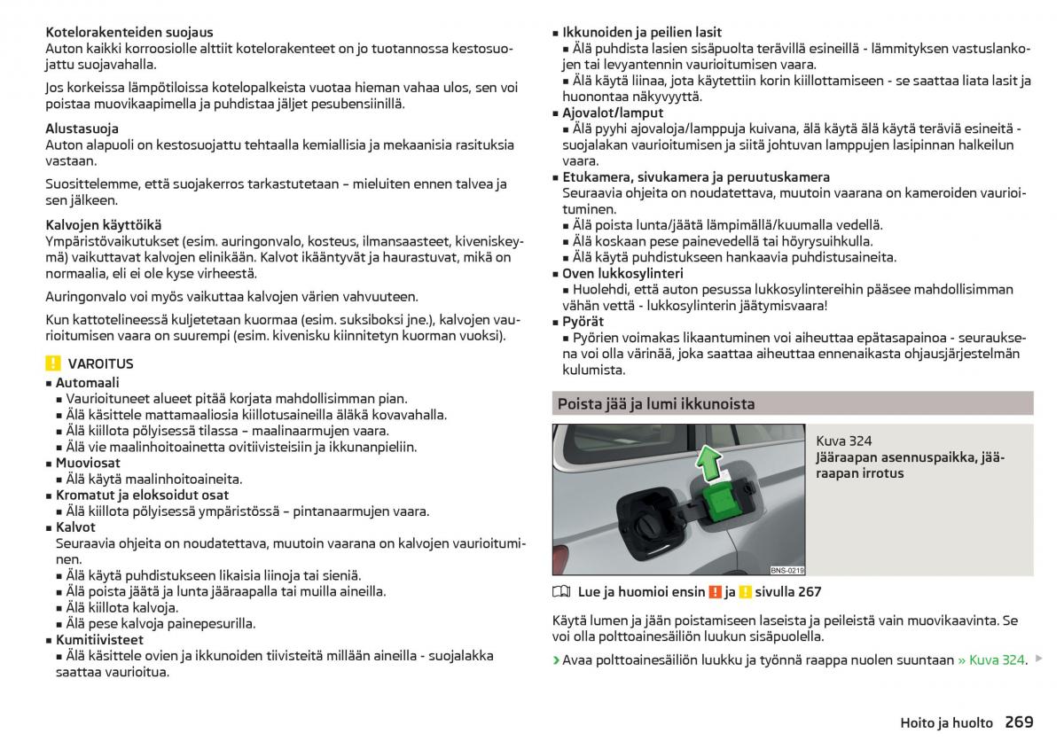 Skoda Kodiaq omistajan kasikirja / page 271