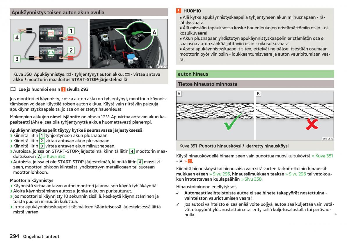 Skoda Kodiaq omistajan kasikirja / page 296