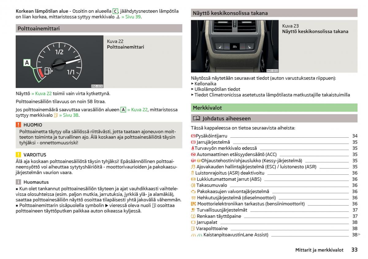 Skoda Kodiaq omistajan kasikirja / page 35