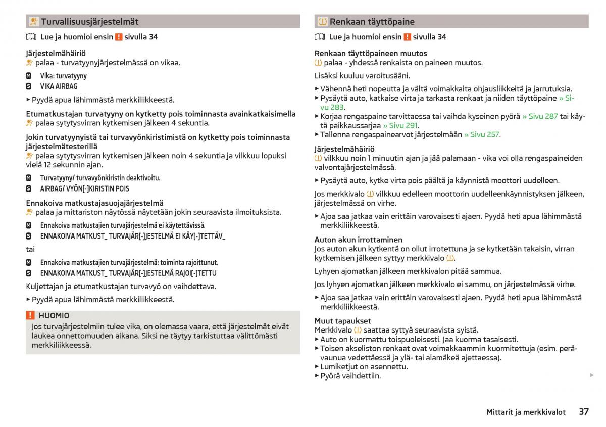 Skoda Kodiaq omistajan kasikirja / page 39