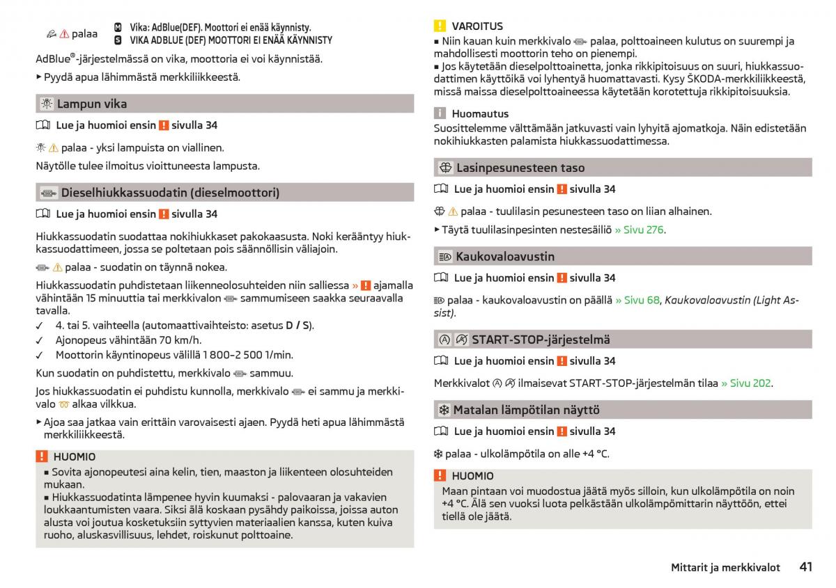 Skoda Kodiaq omistajan kasikirja / page 43