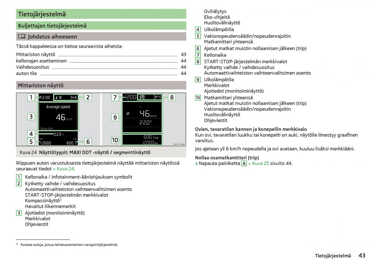 Skoda Kodiaq omistajan kasikirja / page 45